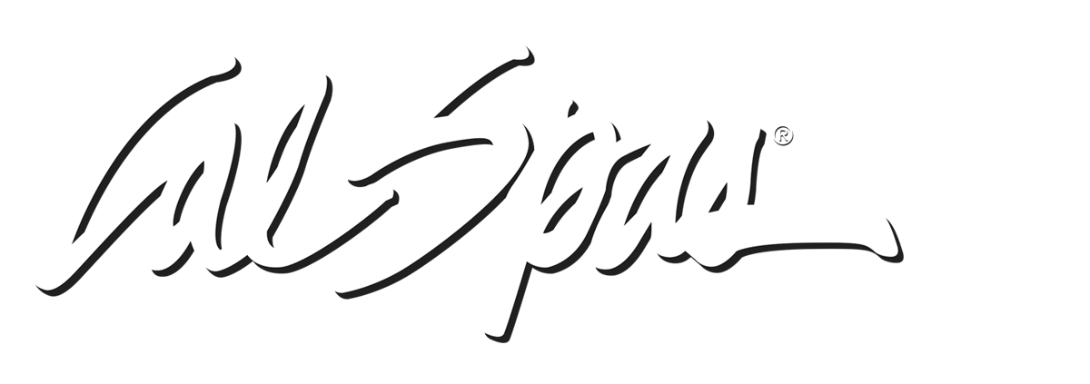 Calspas White logo hot tubs spas for sale Pomona